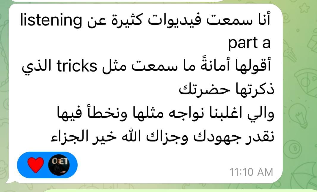 OET score - Dr Ahmed Elgendy student feedback #51